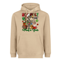 Mushroom ho ho holy shit what a year christmas skeleton Heavyweight Hoodie - Jasminsmagicworld