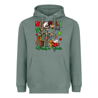 Sage ho ho holy shit what a year christmas skeleton Heavyweight Hoodie - Jasminsmagicworld