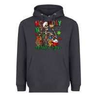 Smoke ho ho holy shit what a year christmas skeleton Heavyweight Hoodie - Jasminsmagicworld
