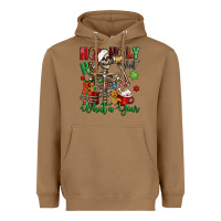 Toasted Coconut ho ho holy shit what a year christmas skeleton Heavyweight Hoodie - Jasminsmagicworld
