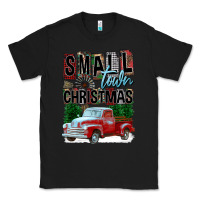 Black Small Town Christmas Classic Tee - FaDigitalArtStudio
