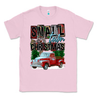 Bubblegum Pink Small Town Christmas Classic Tee - FaDigitalArtStudio