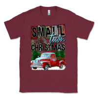 Burgundy Small Town Christmas Classic Tee - FaDigitalArtStudio