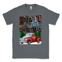 Charcoal Heather Small Town Christmas Classic Tee - FaDigitalArtStudio