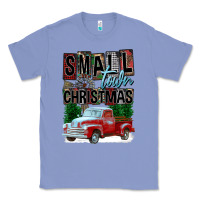 Colony Blue Small Town Christmas Classic Tee - FaDigitalArtStudio
