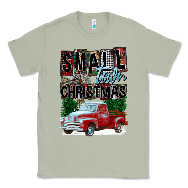 Small Town Christmas Classic Tee by FaDigitalArtStudio | Teevron
