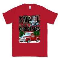 Red Small Town Christmas Classic Tee - FaDigitalArtStudio