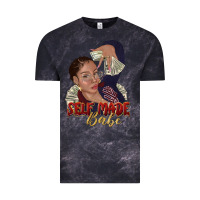 Cloud Black self made babe afro black woman Vintage Tee - texasbilliewilder
