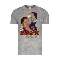 Self Made Babe Afro Black Woman Vintage Tee | Teevron