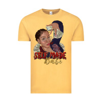 Vintage Mustard self made babe afro black woman Vintage Tee - texasbilliewilder