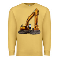 Antique Gold excavator Premium Sweatshirt - LillyAllenDesigns