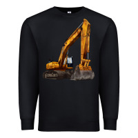 Black excavator Premium Sweatshirt - LillyAllenDesigns