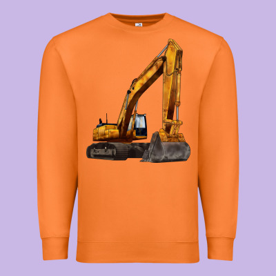 Excavator Premium Sweatshirt Designed By Lillyallendesigns