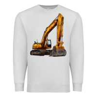 Dove Grey excavator Premium Sweatshirt - LillyAllenDesigns