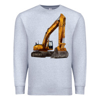 Heather Grey excavator Premium Sweatshirt - LillyAllenDesigns