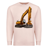 Pale Pink excavator Premium Sweatshirt - LillyAllenDesigns