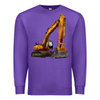 Purple excavator Premium Sweatshirt - LillyAllenDesigns