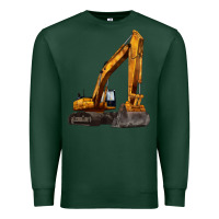 Sports Green excavator Premium Sweatshirt - LillyAllenDesigns
