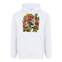 White western gnome truck cactus sunflower Heavyweight Hoodie - BarkalooDesign