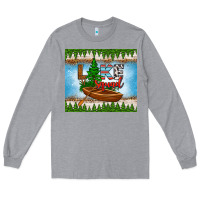 Heather Grey lake squad tumbler Long Sleeve Tee - HRA Design Shop