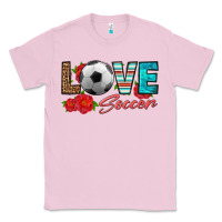 Bubblegum Pink love soccer Classic Tee - HRA Design Shop