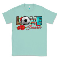 Seafoam love soccer Classic Tee - HRA Design Shop