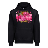 Black breast cancer awareness pink pumpkins Urban Hoodie - LillyAllenDesigns