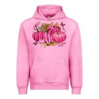 Fuchsia Pink breast cancer awareness pink pumpkins Urban Hoodie - LillyAllenDesigns