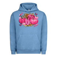Pigment Pebble Blue breast cancer awareness pink pumpkins Urban Hoodie - LillyAllenDesigns