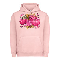 Pigment Salmon breast cancer awareness pink pumpkins Urban Hoodie - LillyAllenDesigns