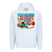 White teacher crew Premium Hoodie - NancyCooperArtShop