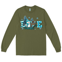 Army Green love winter Long Sleeve Tee - AdoDesignShop