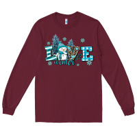 Burgundy love winter Long Sleeve Tee - AdoDesignShop