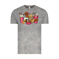 Cloud Rock dachshund coffee cups Vintage Tee - Zillion Design Studio