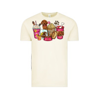 Dachshund Coffee Cups Vintage Tee | Teevron