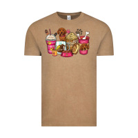 Vintage Coffee dachshund coffee cups Vintage Tee - Zillion Design Studio