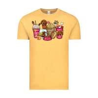 Vintage Mustard dachshund coffee cups Vintage Tee - Zillion Design Studio