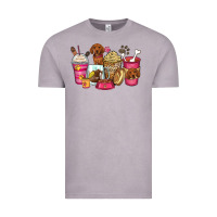 Vintage Zinc dachshund coffee cups Vintage Tee - Zillion Design Studio