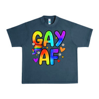 Midnight Navy gay af Urban Heavy Tee - Zillion Design Studio