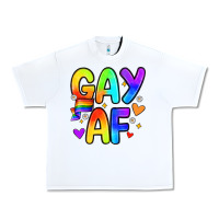 White gay af Urban Heavy Tee - Zillion Design Studio
