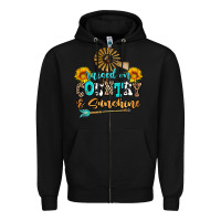 Black raised on country and sunshine Zipper Hoodie - AdoDesignShop