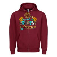 Burgundy raised on country and sunshine Zipper Hoodie - AdoDesignShop