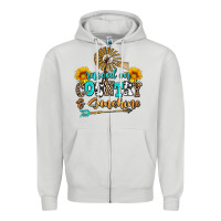 Raised On Country And Sunshine Zipper Hoodie | Teevron