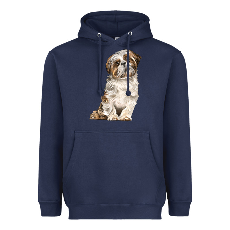 Shih Tzu Dog Heavyweight Hoodie by LillyAllenDesigns | Teevron