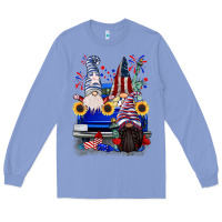 Colony Blue 4th of July gnomes truck Long Sleeve Tee - CowGirlArtShop
