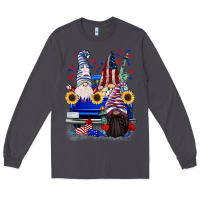 Smoke 4th of July gnomes truck Long Sleeve Tee - CowGirlArtShop