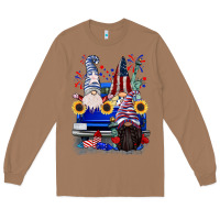 Toasted Coconut 4th of July gnomes truck Long Sleeve Tee - CowGirlArtShop