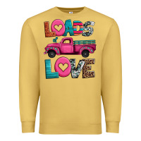 Antique Gold loads of love valentine's day truck Premium Sweatshirt - Jasminsmagicworld