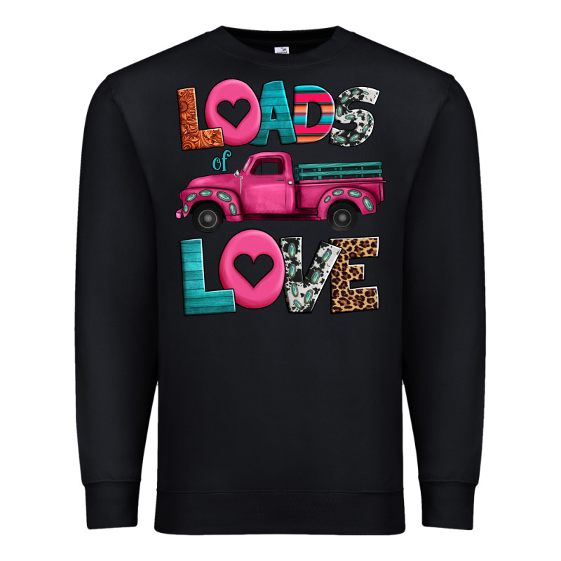 Loads Of Love Valentine's Day Truck Premium Sweatshirt by Jasminsmagicworld | Teevron