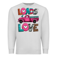 Dove Grey loads of love valentine's day truck Premium Sweatshirt - Jasminsmagicworld